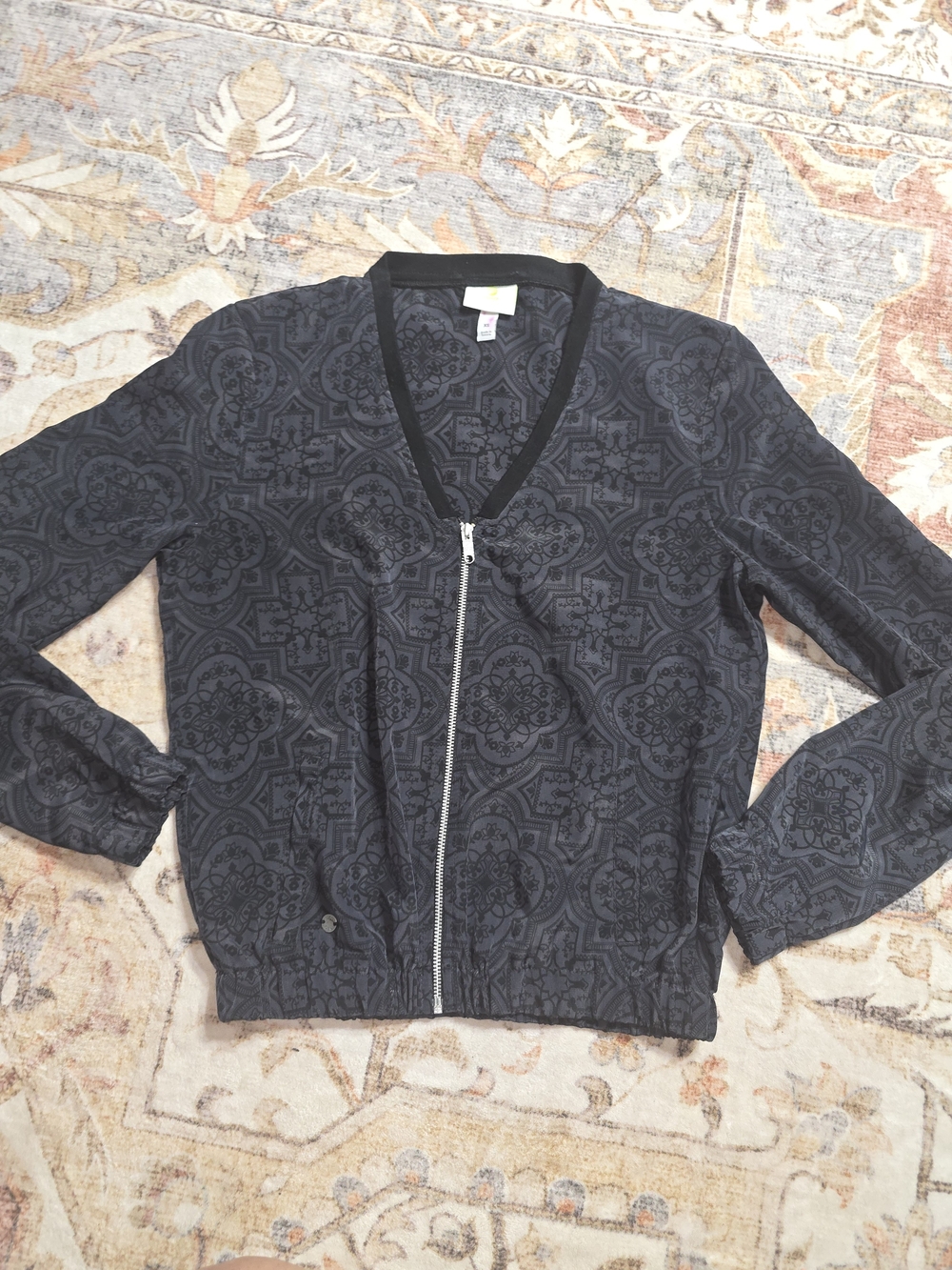 adidas Neo Damask Patterned Zip Up Jacket